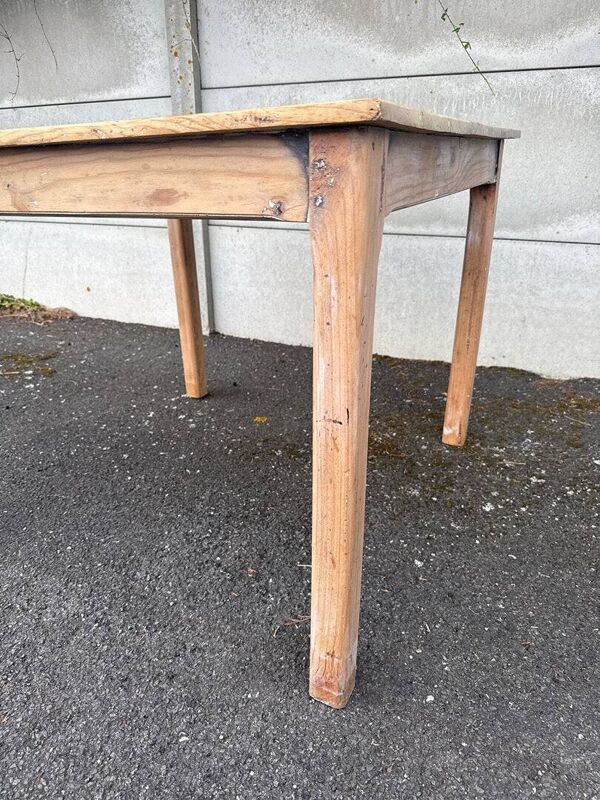 Table de ferme – vintage – table – bois brut rustique