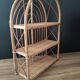Shelf arch vintage rattan light honey 3 levels