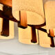 Scandinavian suspension in teak and acrylic Perspex from the 1960s.