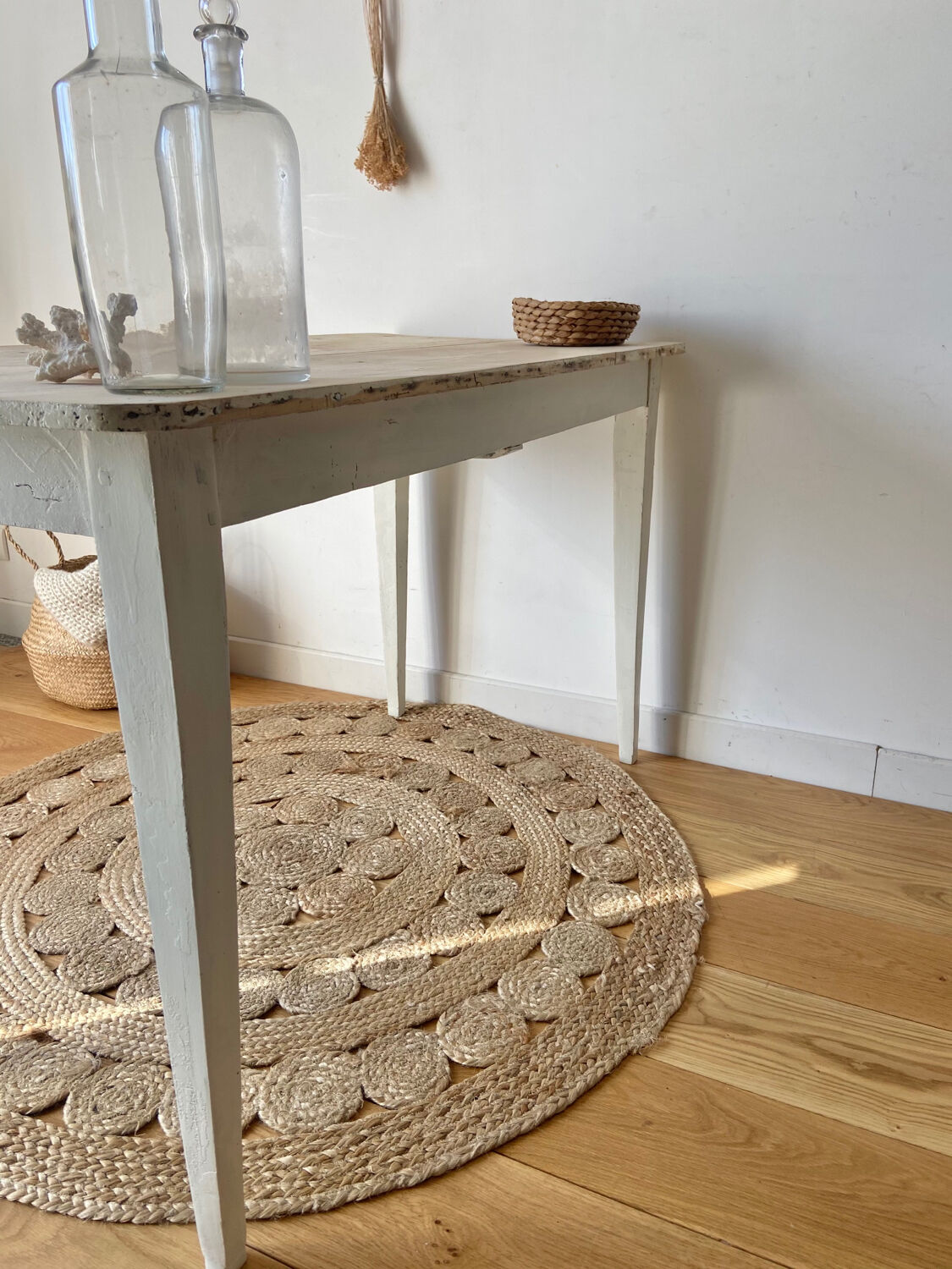 Patinated farmhouse table