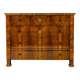 Grande commode Biedermeier en placage de noyer 1820-1840