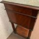 Empire style mahogany bedside table