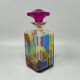 1970s Stunning Decanter or Decorative Bottle by Luigi Bormioli. Made in Ita