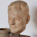 Bust of terracotta artist Nereo Quagliato 1970