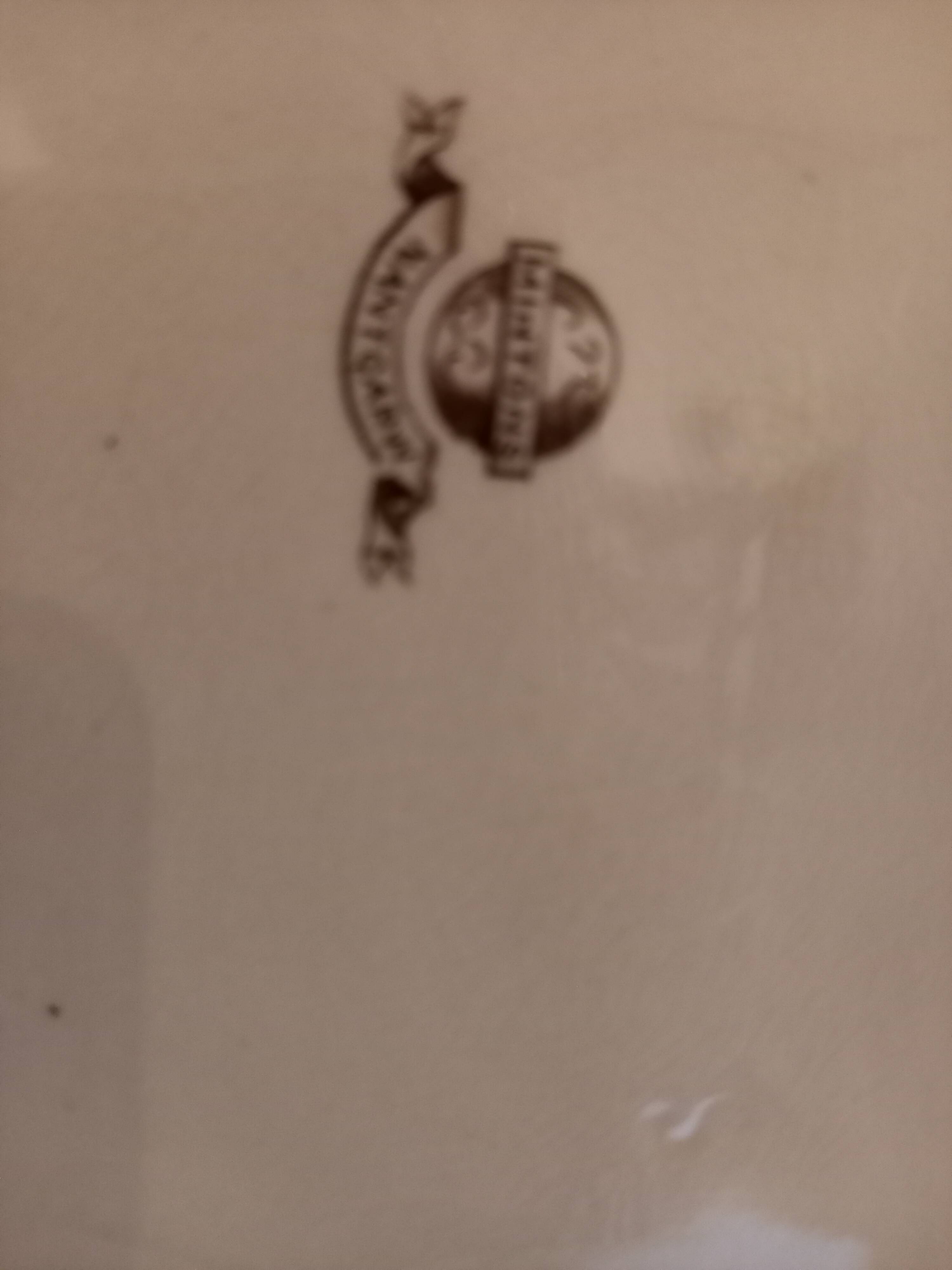 Serving dish, floral decoration, flutes, juice reservoir, English porcelain, Minton