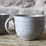 2 Gérald Pott enameled ceramic cups