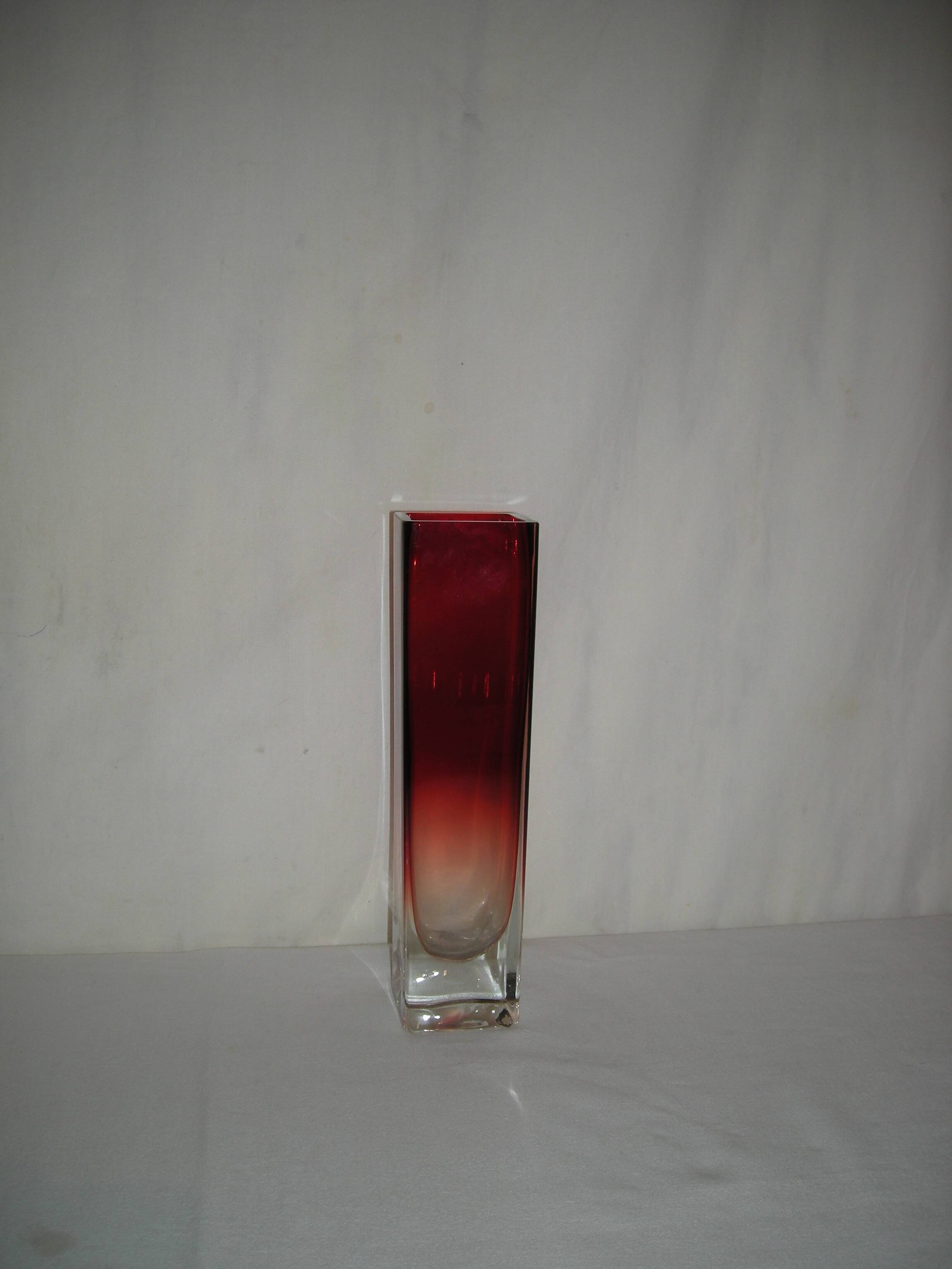 Sommerso murano vase