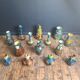 Vases, Flemish pottery from Thulin, Art Nouveau, Art Deco