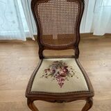 Antique Louis XV style walnut chair