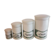 4 Louroux porcelain kitchen pots