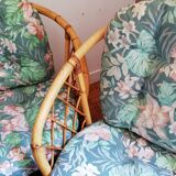 Rattan bench and chair