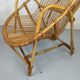 Fauteuil corbeille en rotin vintage