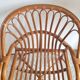 Paire de fauteuils en rotin vintage circa années 70