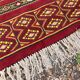 Vintage Boho Chic Berber Kilim Rug 200x115 Wool Tunisia Red