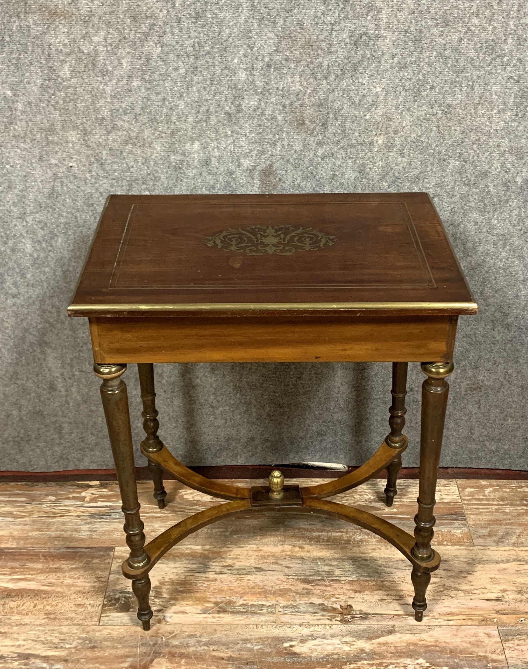 Worker "Boulle" Napoleon III era in rosewood and inlays