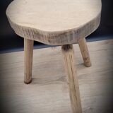 Stool cow tripod light solid wood