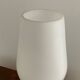 Vintage opaline and metal lamp