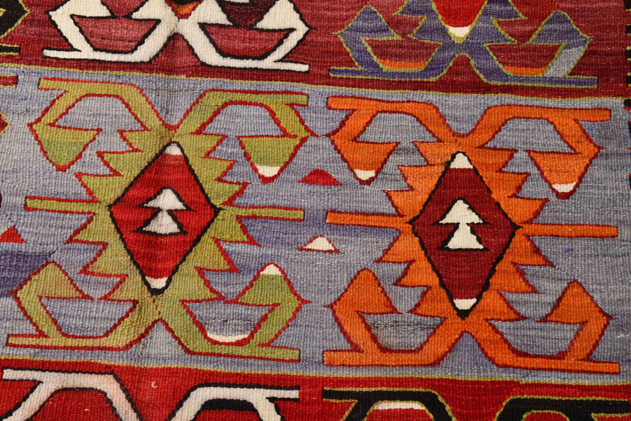 5x11 Colorful Vintage Kilim Rug, Modern Kilim Rug, 158x335Cm,Rare Style Rug