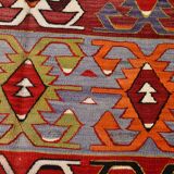 5x11 Colorful Vintage Kilim Rug, Modern Kilim Rug, 158x335Cm,Rare Style Rug