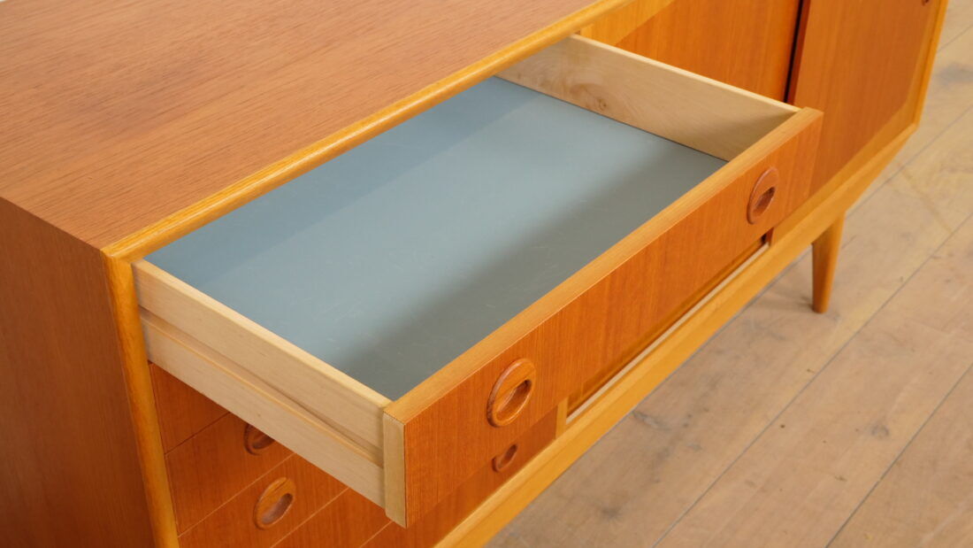 Vintage sideboard | Teak | 160 cm | Model Borgia