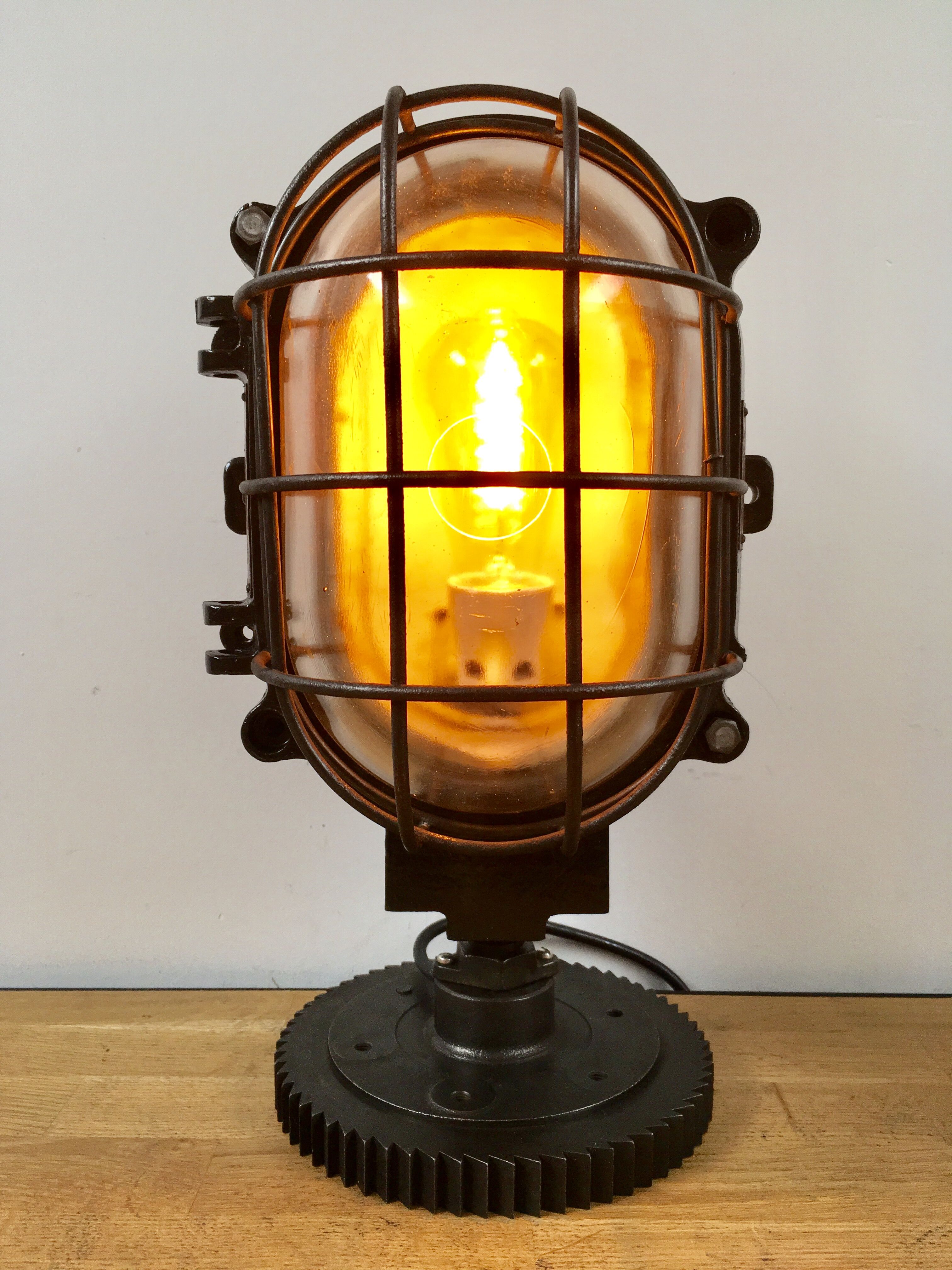 Industrial vintage table lamp