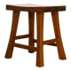 Tabouret brutaliste en acajou 1960
