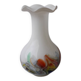 Multicoloured glass vase