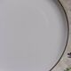 Set of 6 flat plates Salins model Simone beige with flowers.