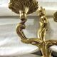 Louis XV style bronze wall lamp with 2 lights