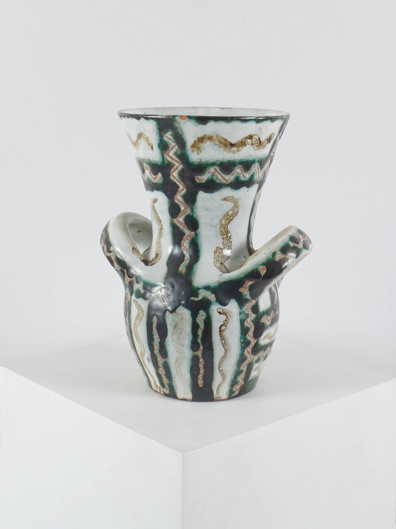 Robert Picault - Large signed ceramic vase, circa 1950