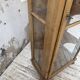 19th-century English pine display cabinet