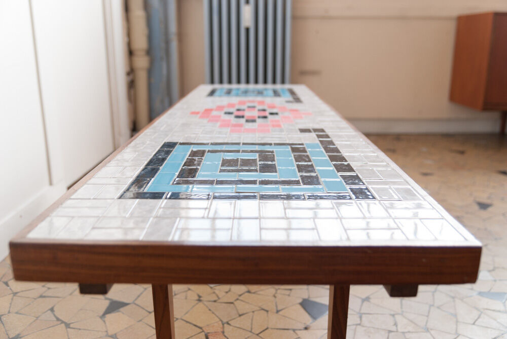 Seventies mosaic coffee table