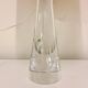 Mid-century crystal glass table lamp by Vicke Lindstrand, Kosta, Sweden.