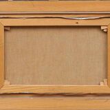 Original Mid Century Swedish Oil On Canvas – Southern City Scene By Stig Wernheden – Vintage & Framed – 62 × 86 Cm (24.4" × 33.9")