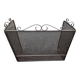 Metal fireplace screen