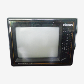 Mini téléviseur tv-827 univox de décoration, années 70/80