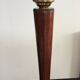 Mazda lamp of the 50s in wood and Opaline