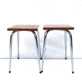 Lot 2 square stools