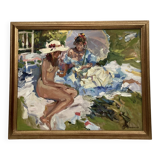Oil painting on canvas, dimensions: height - 69 cm - width - 82 cm