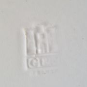 Set of 5 Gien Kandy model deep plates.