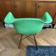 Ray and Charles Eames Fibreglass Arm Shell Dowel Chair Green