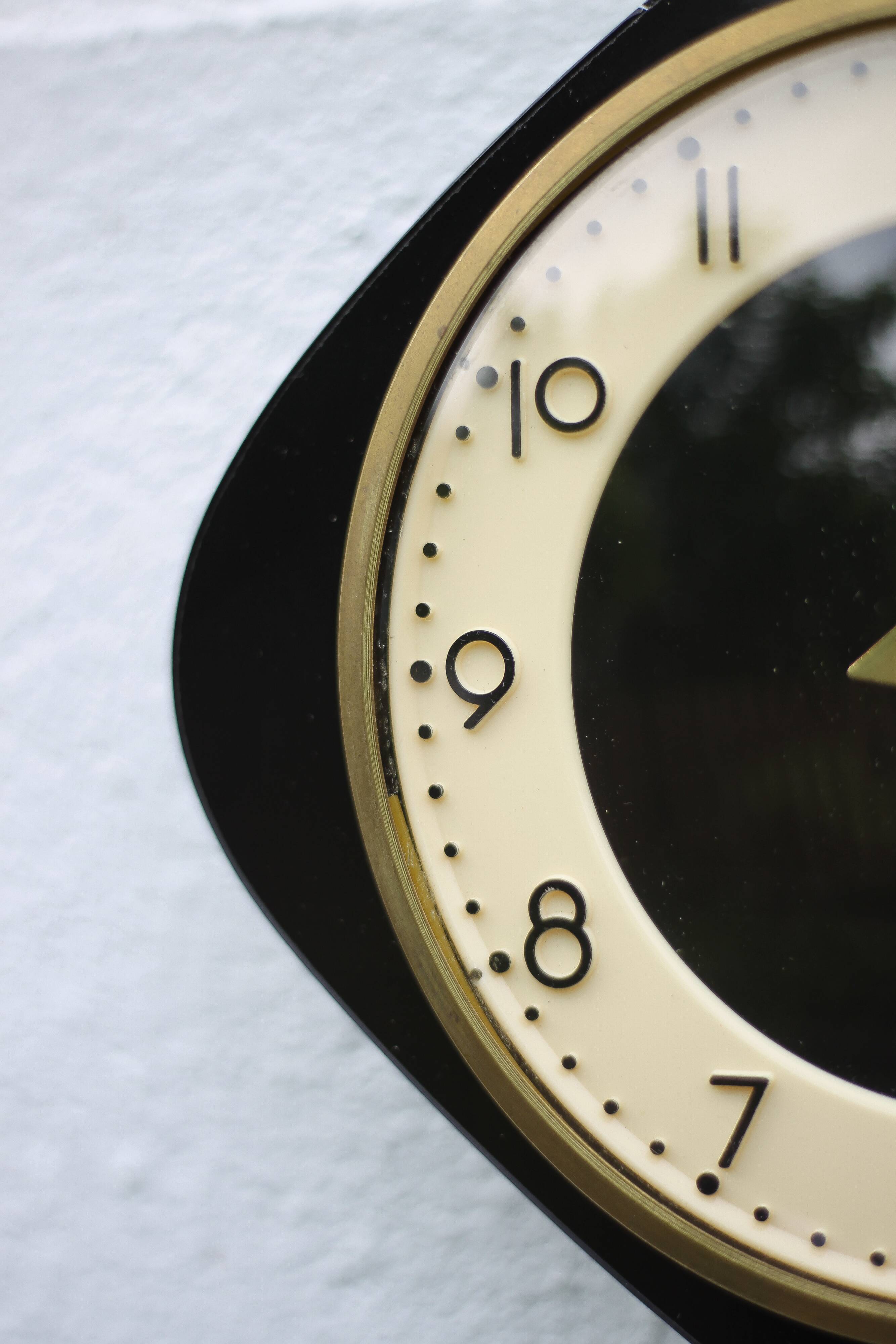 Galli vintage clock, vintage pendulum, wall clock, 60's