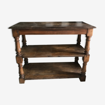 Table de drapier vintage bois massif