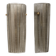 Pair of Murano Glass Wall Sconces Smoke Glass and Brass, Italy