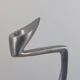 Pair of postmodern aluminium candlesticks by Matthew Hilton