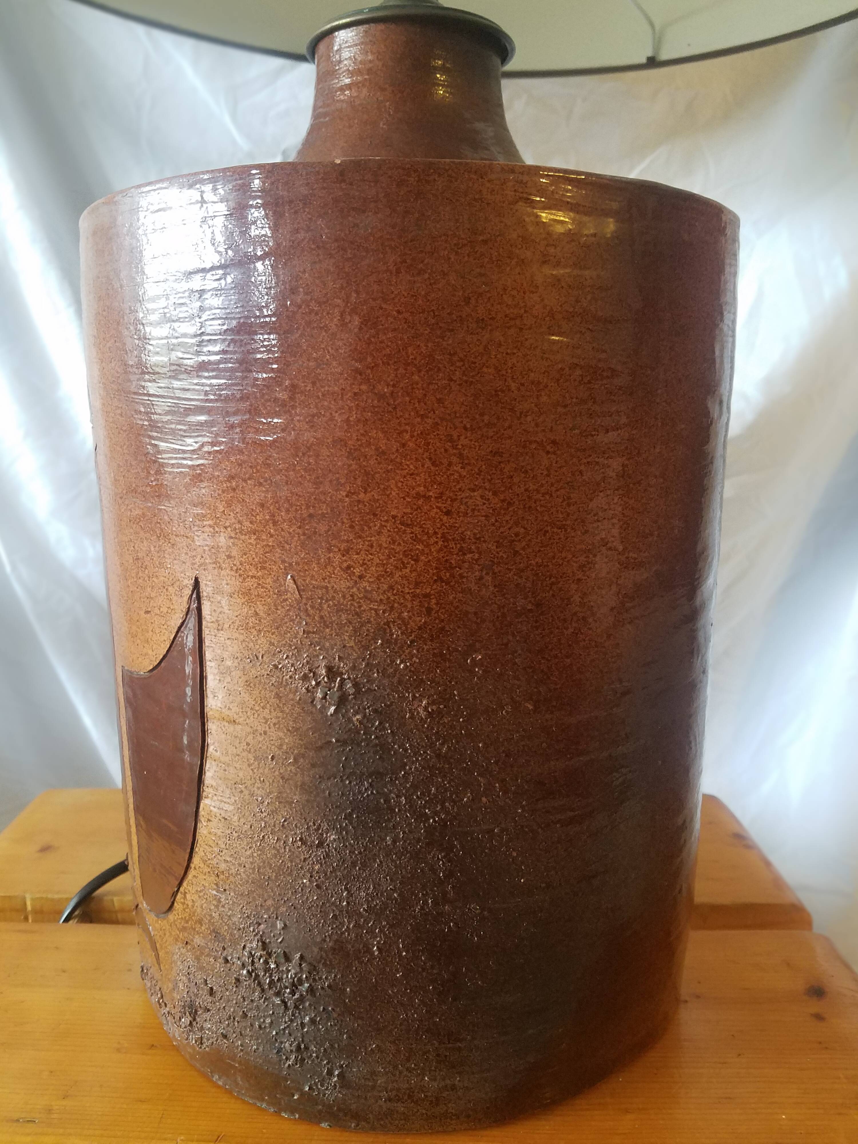 Vintage ceramic lamp stand 1970