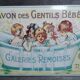 Metal advertising plate "Savon of the nice babies"