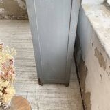 XXL workshop locker with blue patina