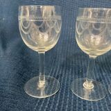 Lot de 3 verres style Louis