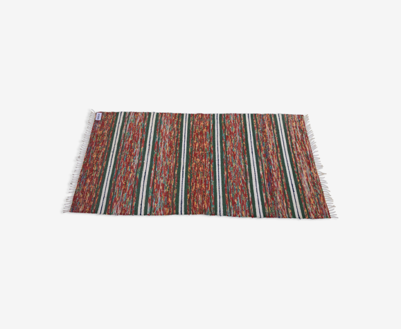 Tapis suédois tissé à la main coton artisanat